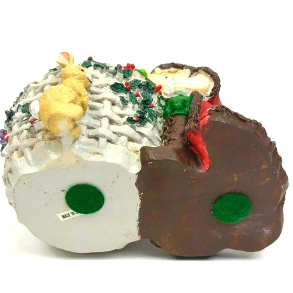 Vintage Potpourri Press Resin Santa Candy Dish with 